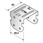 Соединитель крестовой 60x60